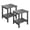Embossed Wood Grain-Gray 2-Pack, variant on Danolapsi 2PCS Adirondack Outdoor Side Table 18 x 15 in,HDPE 2-Tier Patio Side Tables for Outside,All-Weather End Table,Weather Resistant/Easy Maintenance, for Patio, Pool, Deck, Porch, Backyard