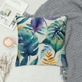 thumbnail image 2 of Chilfamy Purple Blue Palm Leaf Pillow Covers Tropical Leaf Summer Decorative Throw Pillow Covers Outdoor Botanical Farmhouse Cushion Case for Home Couch Sofa 20x20in, 2 of 5