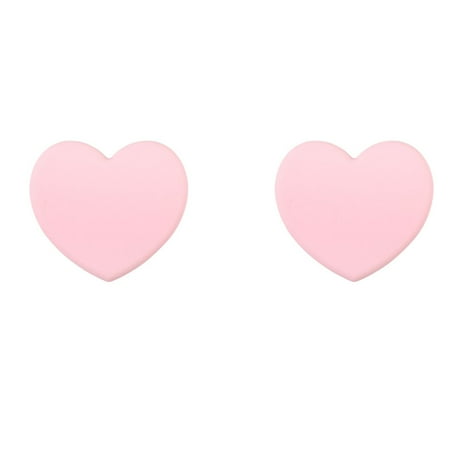 

2Pcs Heart-Shaped Anti-Scalding Silicone Pot Pad Coaster Heat Insulation Pad Desktop Casserole Pad Easy to Clean(Pink)