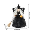 thumbnail image 2 of Halloween Witch Decor Handcrafted Spooky Standing Doll for Home Shelf Display Cute Seasonal Fall Decoration for Mantel Table Halloween Party, 2 of 5