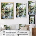 thumbnail image 4 of Designart "Calm Train Retreat painting" Modern Floater Framed Canvas Print, 4 of 7
