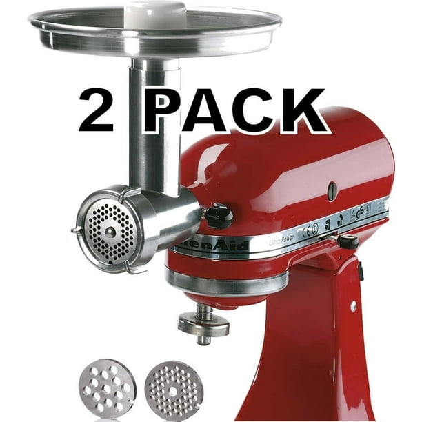 2 Pk Jupiter Metal Food Grinder Attachment For Kitchenaid Stand Mixers Walmart Com Walmart Com