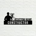 thumbnail image 4 of Handmadetneonsign Constructor Metal Nameplate, Constructor Desk Nameplate, Desk Name Plate Decor, 4 of 5