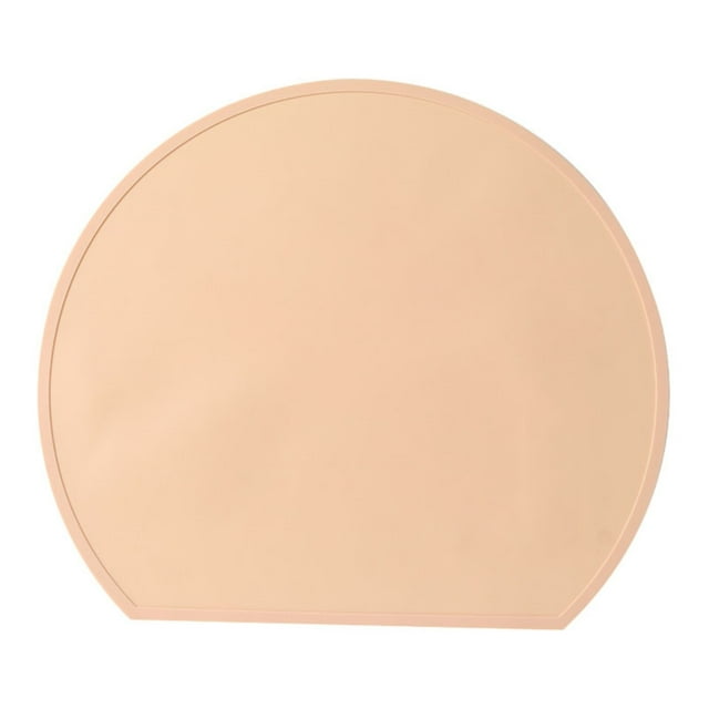 Semi Circular Silicone Placemat Silicone Heat Insulation Mat Wind Table Mat Home Western Placemat Baby Food Mats