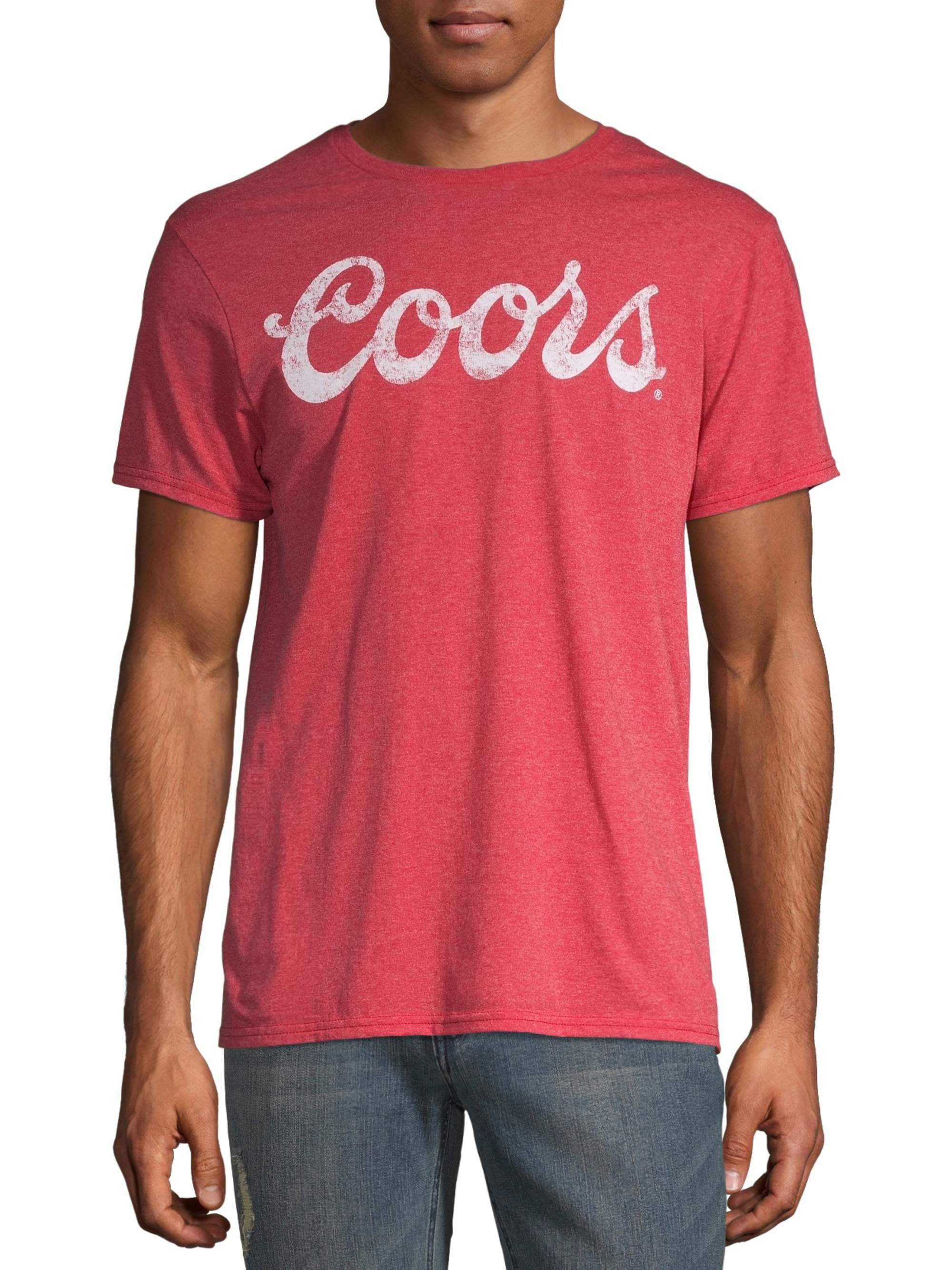 Coors Beer Script Men&rsquo;s and Big Men&rsquo;s Graphic T-shirt - Walmart.com
