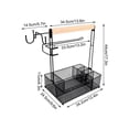 thumbnail image 3 of Parrilla con divisores extraíbles, caja grande de almacenamiento de condimentos para utensilios de barbacoa con soporte para toallas de papel, cocina al aire libre, suministros de cocina para picnic p, 3 of 4