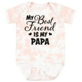 thumbnail image 3 of Inktastic My Best Friend is My Papa with Hearts Boys or Girls Baby Bodysuit, 3 of 5