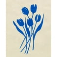thumbnail image 2 of Caroline, Emma 15x18 Gold Ornate Wood Framed with Double Matting Museum Art Print Titled - Blue Tulips IV, 2 of 4