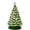 Flocked/Green, variant on Best Choice Products 18in Ceramic Christmas Tree, Pre-lit Hand-Painted Holiday Decor w/ 93 Multicolor Bulbs - Green