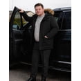 thumbnail image 4 of Soularge Men's Big and Tall Winter Puffer Jacket Snow Coat Thick Windproof Parka with Hood Black 4X, 4 of 12