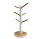 thumbnail image 2 of Estante de madera para tazas para beber, taza de agua, soporte para colgar, soporte para almacenamiento de cocina, organizador para el hogar, color blanco Jumpingount HA003833-02, 2 of 7