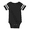 Black/White, variant on Infant Fine Cotton Jersey Bodysuit Color Black/White 6M Size
