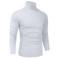 thumbnail image 4 of Yhkghxis Mens Turtleneck Sweaters Solid Color Long Sleeve Pullover Sweater Coat Warm Knitwear Tops Winter Sweaters for Men, 4 of 4