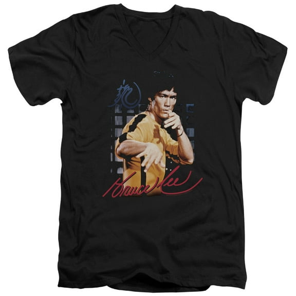 Bruce Lee - Yellow Jumpsuit - Slim Fit V Neck Shirt - X-Large