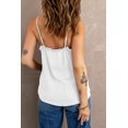 thumbnail image 1 of ABPHQTO Camiseta sin mangas blanca con tirantes finos ajustables con volantes y cuello en V para mujer, 1 of 5