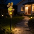thumbnail image 4 of Solar Powered Garden Bunny Lamp For Outdoor Easter Rabbit Ground Stake Light Resin Cartoon Animal Easter Bunny Solar Outdoor Lamp Resin Ground Insert Cartoon Animal Decorative, 4 of 4