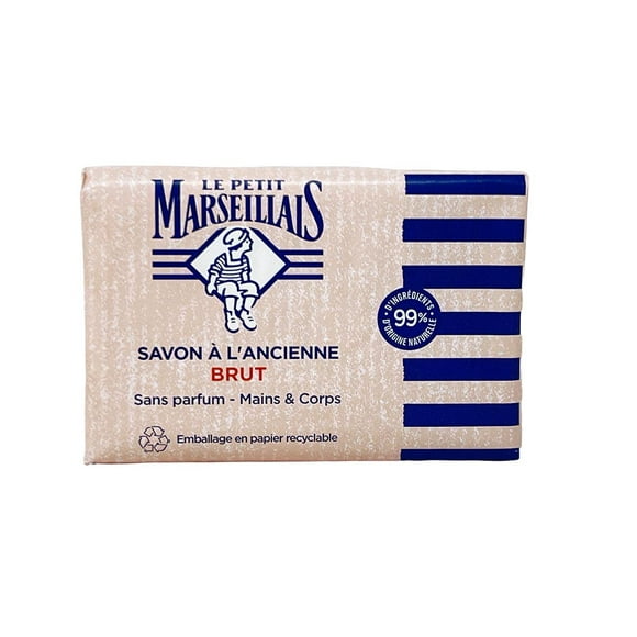 Le Petit Marseillais Savon Brut - French Marseille Soap Bar Unscented 105 oz
