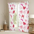 thumbnail image 3 of Manfei Kawaii Bowknot Ribbon Black Out Curtains,Cartoon Cute Bowknot Curtains Pack of 2 (42x63 Each),Pink White Red Bedroom Curtains For Girls Teens,Ultra Soft Home Decor, 3 of 6