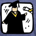 thumbnail image 3 of CafePress - Graduate Receiving Diploma Graduation T Shirt - Mens Tri-blend T-Shirt, 3 of 4