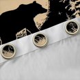 thumbnail image 4 of Manfei Boys Girls Safari Black Bear Black Out Curtains,Jungle Woodland Animal Curtains Pack of 2 (42x63 Each),Vintage Aesthetics Bedroom Curtains,Breathable Home Decor, 4 of 6