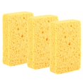 thumbnail image 1 of 3Pcs Kitchen Dish Bowl Washing Sponge Cloth Tableware Cleaning Tools Accessory Yellow, 1 of 4
