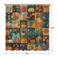 thumbnail image 5 of Fall Maple Leaves Pumpkins Shower Curtain,Reusable Bathtub Curtains with Hooks Basic Polyester Fabric Curtains for Thanksgiving Day Fall Party Home Decor, 5 of 5