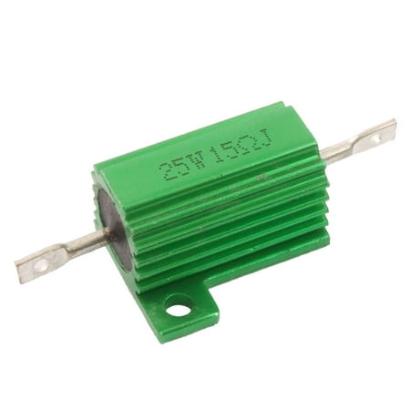 Ohm 25 Watt Wirewound Resistor - Green 25 Watt 15 Ohm 5% Aluminum Housed Wire Wound Resistor