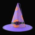thumbnail image 3 of Gallickan Halloween Decorations, Hanging Lighted Witches Hats for Indoor Outdoor Decor, Halloween Decorations for Outdoor Party Accessories, Purple, 3 of 7