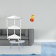 thumbnail image 2 of Mesa de esquina moderna de 3 niveles con adorno de serpiente del año, figura artística Feng Shui para sala de estar, cocina, oficina y espacios pequeñ, 2 of 8