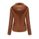 thumbnail image 5 of Puntoco - Chaqueta cálida de manga larga para mujer, parkas de invierno delgadas, abrigos sin capucha de piel sintética Puntoco Puntoco-2835, 5 of 9