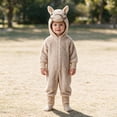 thumbnail image 2 of REDARER Kids Horse Animal Cosplay Jumpsuit Fuzzy Hooded OneâPiece for Halloween Party Stage Performance Themed Event Fancy Dress Outfit,4-6 Years, 2 of 4