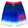 thumbnail image 5 of Marvel Spider-Man Little Boys Rash Guard and Swim Trunks Outfit Set Toddler to Big Kid, 5 of 5