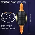 thumbnail image 3 of Gas Siphon Hose Pump,Hand Fuel Transfer Pump with 9.8Ft Hose,Gasoline Siphon Hose Pump,Multifunctional Liquid Siphon Pump,Manual Fluid Extractor for Gasoline, Fuel, Diesel, Water, Fish Tank, 3 of 8