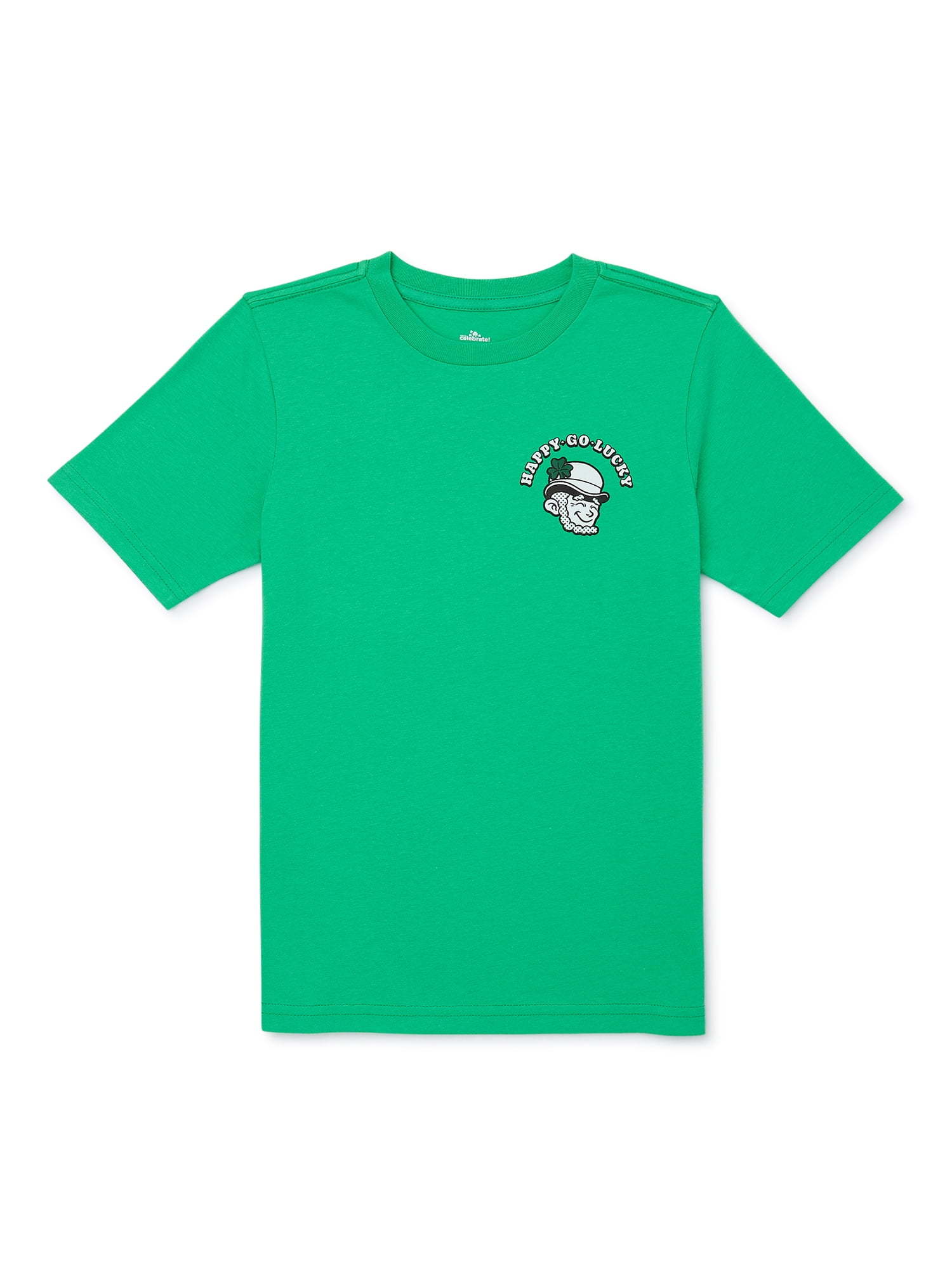WAY TO CELEBRATE! Saint Patrick’s Day Boys Go Lucky T-Shirt, Sizes 4-18 & Husky