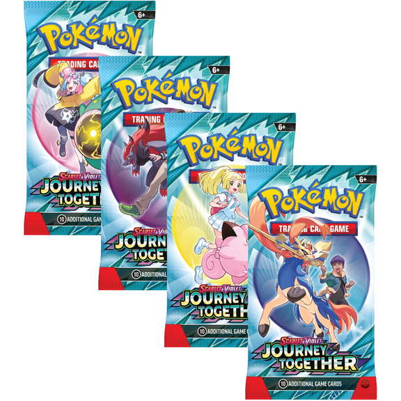 Pokemon SV9 Scarlet and Violet Journey Together Art Bundle (4 Booster Packs)
