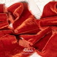 thumbnail image 2 of Cinta decorativa Ribbli de terciopelo rojo oxidado, 7,5 cm y 2,7 m, 2 of 5