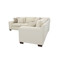 thumbnail image 4 of Aria L-shaped Sectional with Nailhead Oatmeal, 4 of 5