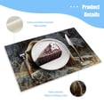 thumbnail image 3 of BaHomeck placemats Set of 4 Grizzly Bear In The Rocky Mountains With Boulders Cotton Linen rectangle Placemats for Kitchen Dining Table Indoor,Outdoor,18*12inch, 3 of 4