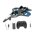 thumbnail image 3 of Avión planeador de ala fija RC Jet, juguete con control remoto, modelo de avión de espuma EPP para principiantes azul, 3 of 9