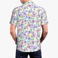 thumbnail image 5 of Rocae Butterflies on Polka Dots for Men's Short Sleeve Polo Shirt, Quick Drying Performance Moisture Wicking Sports Men's Golf Shirt XX-Large, 5 of 9