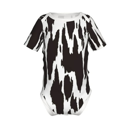 

Junzan Cow Skin 2 Print Short-Sleeve Baby Climbing Clothes Bodysuits for Infant One-Piece for Baby Boys & Girls Baby Clothes Baby Romper with Snap Closure-9M