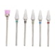 thumbnail image 5 of Juego de brocas para uñas de 6 uds, brocas para quitar cutículas y esmalte de Gel de diamantes de imitación de cerámica para salón profesional, 5 of 8