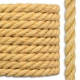thumbnail image 1 of Sisal Rope | 100% Natural Fiber | 3 Stand Twisted | Cat Scratch Post | Bird Rope | 1/2 inch x 200 feet, 1 of 4