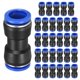 thumbnail image 1 of Uxcell 30-Pack Inline Manifold Union Fitting, 2 Way 16mm(5/8") OD Plastic Pneumatic Push to Connect Tube Fittings, 1 of 6