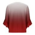 thumbnail image 4 of Women's Fall Blouses with Sleeves Women's Tops Womens 3/4 Sleeve Tops and Blouses Women's Blouses Items Ordered by Me Trending Gifts, 4 of 5
