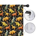 thumbnail image 4 of Blackout Kids Curtains,Black Toy Like Dinosaurs Pattern Childrens Insulated Curtains Set Of 2,Bedroom Essentials,Toddler Room Decor 52"x63", 4 of 5