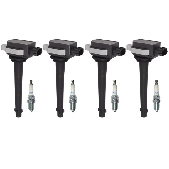 Set of 4 Ignition Coil & 4 NGK Spark Plug for 2007-2008 Nissan Sentra 2.0L I4