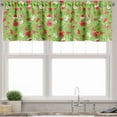 thumbnail image 3 of Ambesonne Christmas Valance & Curtain, Xmas, 55"x24", Apple Green Red, 3 of 6