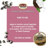 African Pride Black Castor Miracle Hold & Cover Edges BLACK 2.25oz