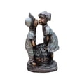 thumbnail image 2 of Walbest Retro Little Girl and Boy Resin Garden Statue, Exquisite Fountain Figurine Garden Art Ornament, Outdoor Girl and Boy Drinking Water Fountain Yard Art Decoration, 2 of 7